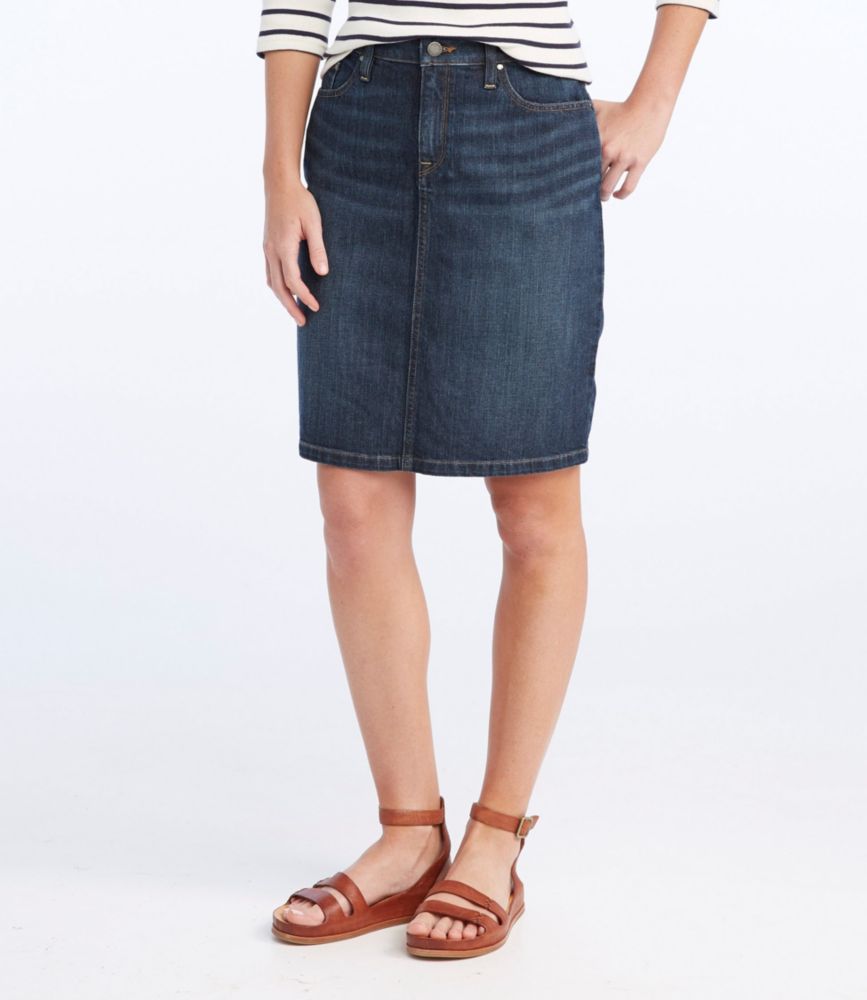 ll bean denim skirt