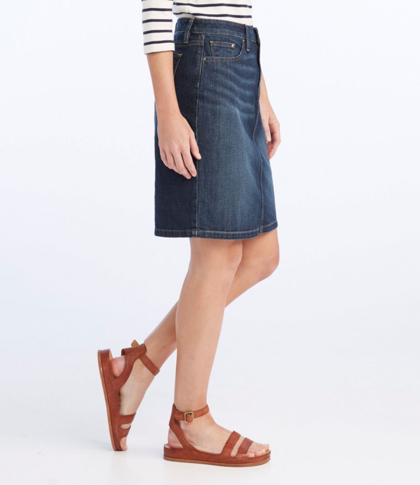 ll bean jean skirt