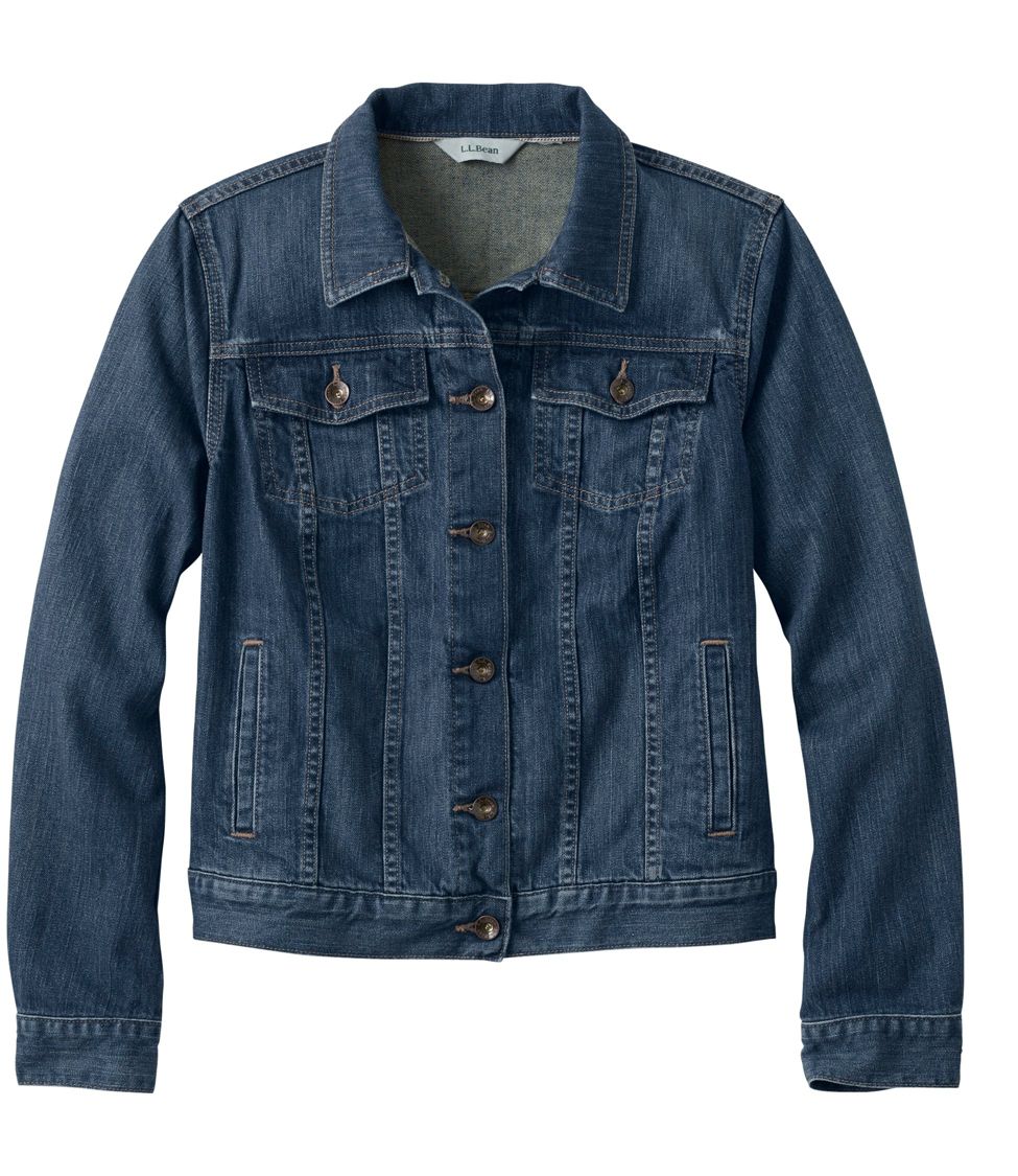 Ll bean denim clearance jacket