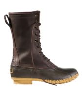 Schoenen Herenschoenen Laarzen Regen Vtg LL Bean Goretex Maine Hunting Thinsulate Duckboot heren US 9M Lace Up Leather & Sneeuwlaarzen rubber Navy Blue 