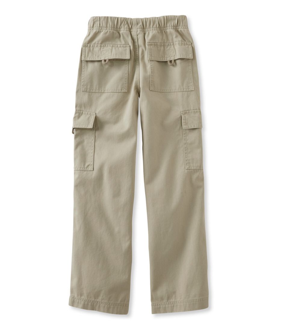 Phorecys Boys Elastic Waistband Cotton Multi-Pockets Cargo Pants