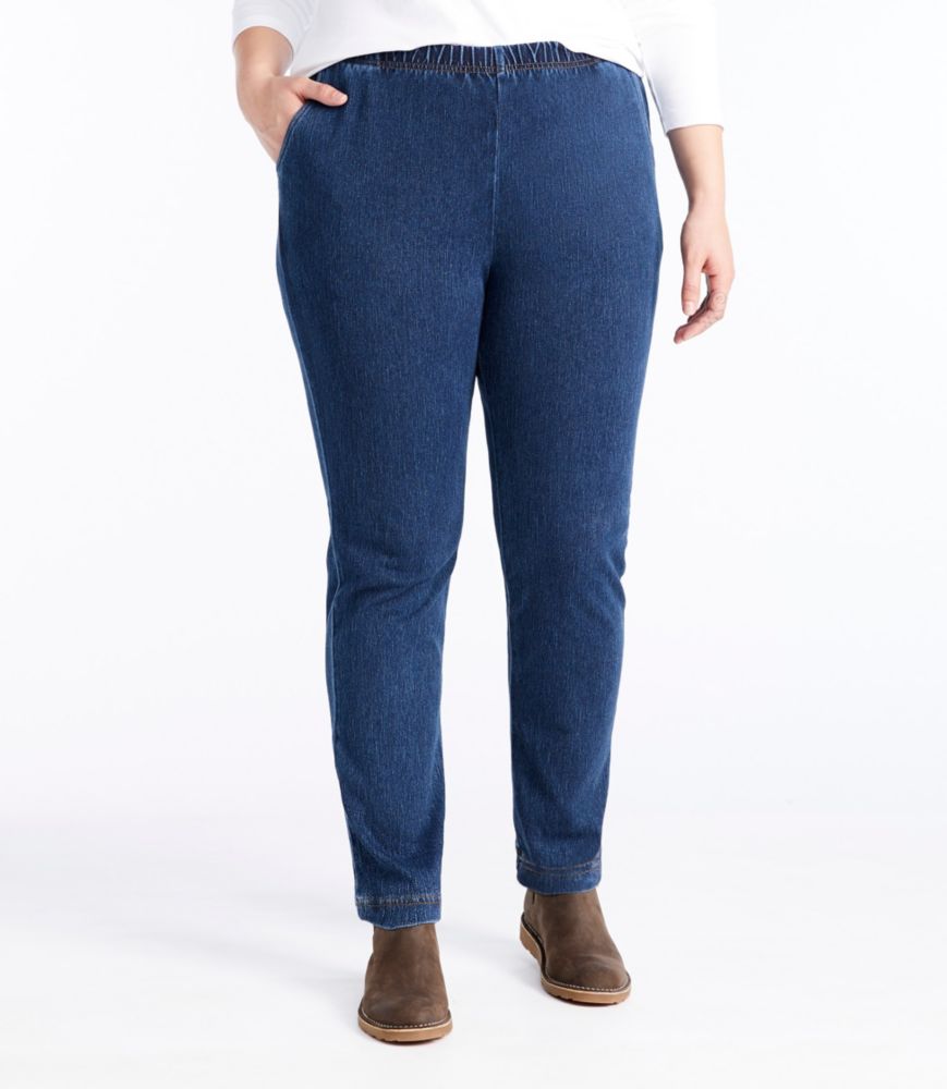 Women's Perfect Fit Pants, Denim Original Tapered Leg, Indigo Denim, small image number 1