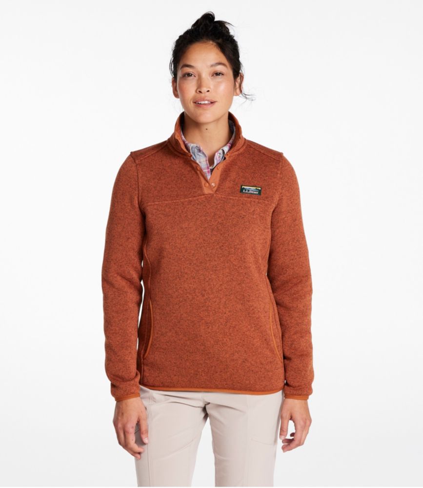 LLBean Women's Sweater Fleece Pullover - Pewter