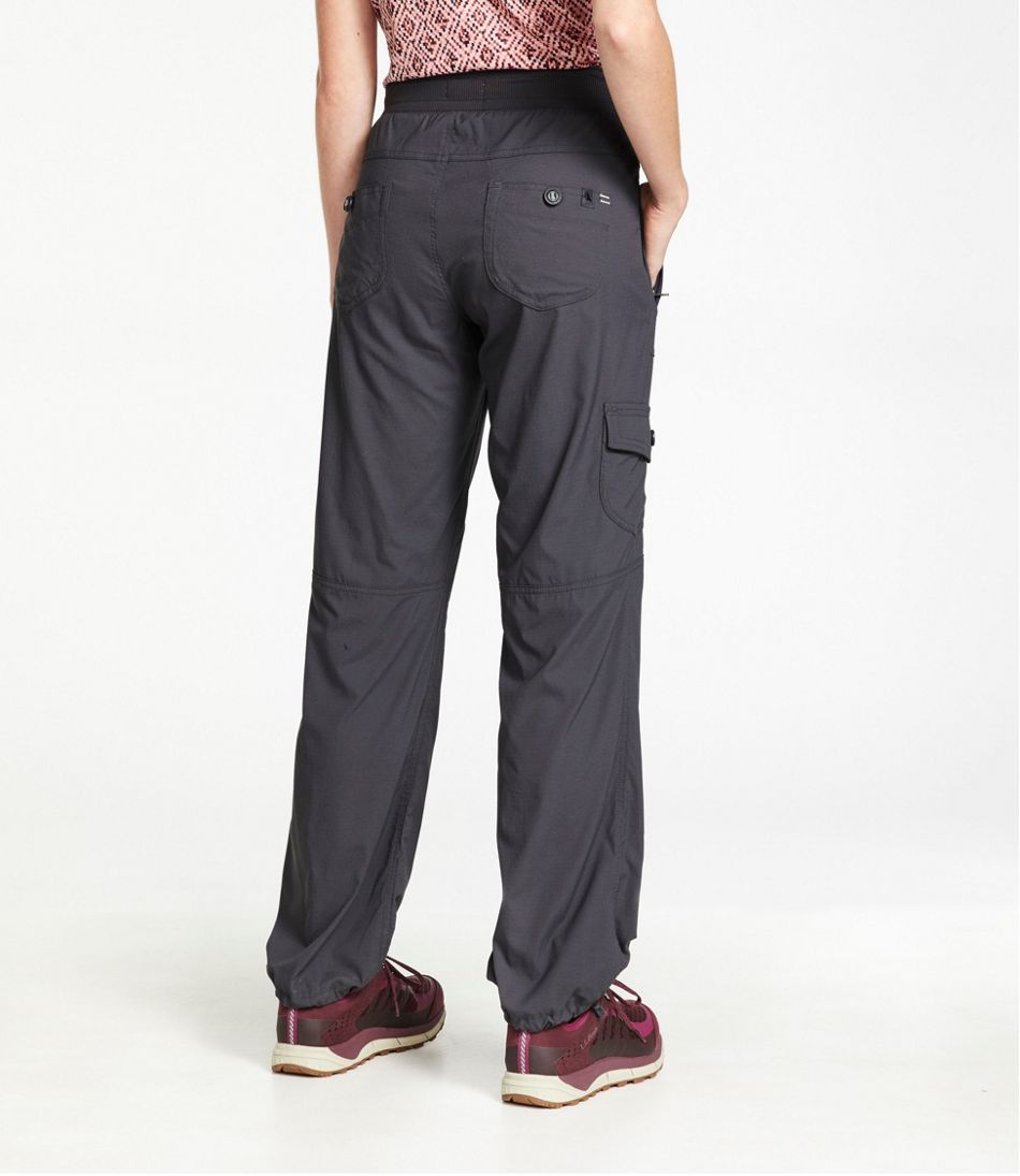 Adjustable straight-fit cotton cargo pants - Women