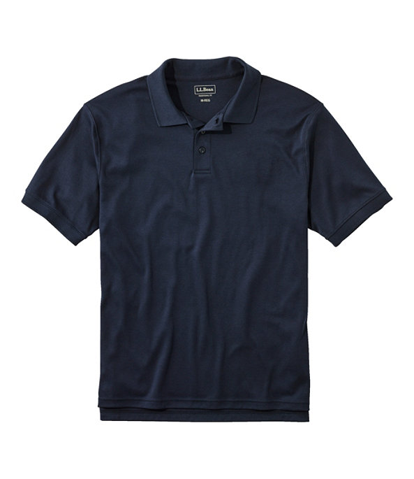 Men's Pima Cotton Banded Sleeve Polo, Classic Navy, largeimage number 0