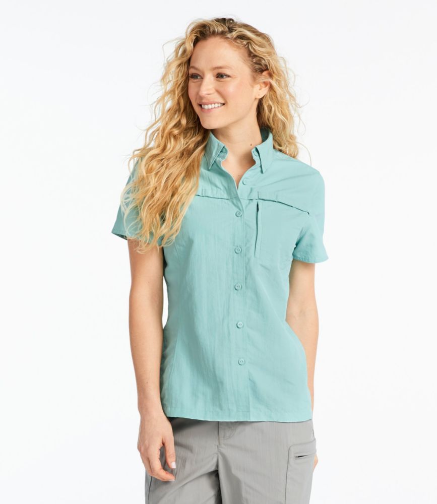 polo short sleeve button up