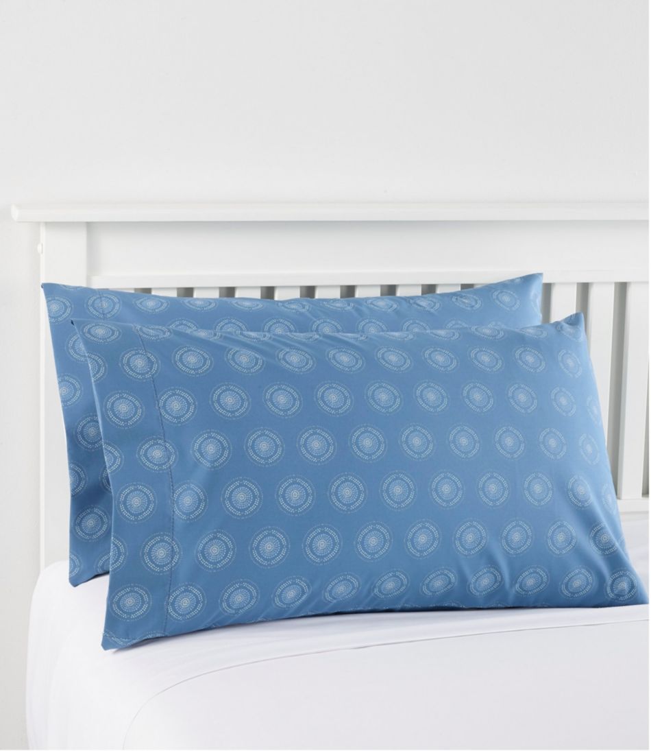 280-Thread-Count Pima Cotton Percale Pillowcases, Print, Set of Two