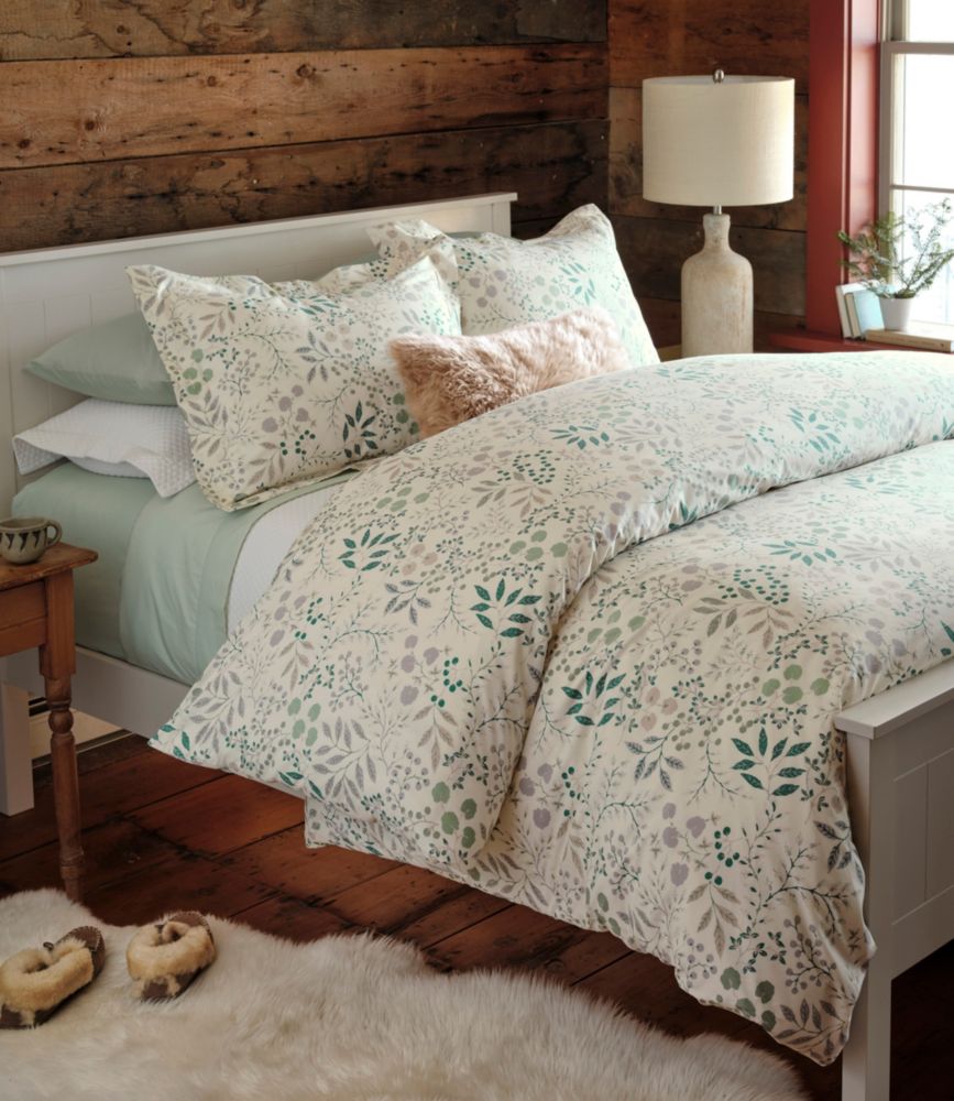 280-Thread-Count Pima Cotton Percale Comforter Cover Collection, Print, Cream/Floral, small image number 7