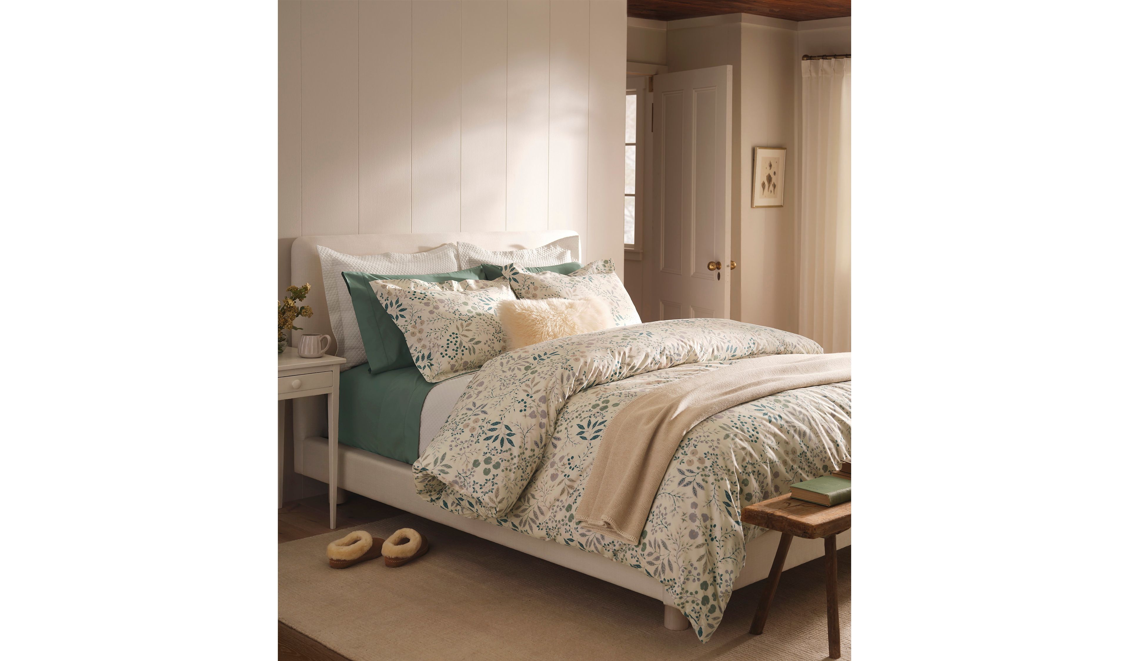 280-Thread-Count Pima Cotton Percale Comforter Cover Collection, Print
