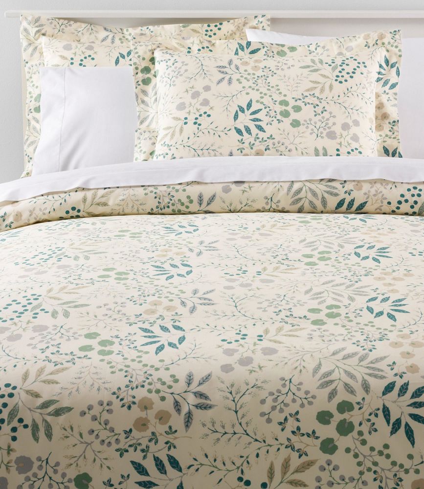 280-Thread-Count Pima Cotton Percale Comforter Cover Collection, Print