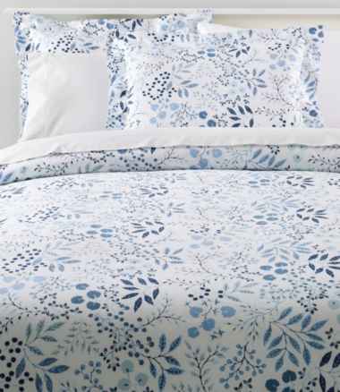 280-Thread-Count Pima Cotton Percale Comforter Cover Collection, Print
