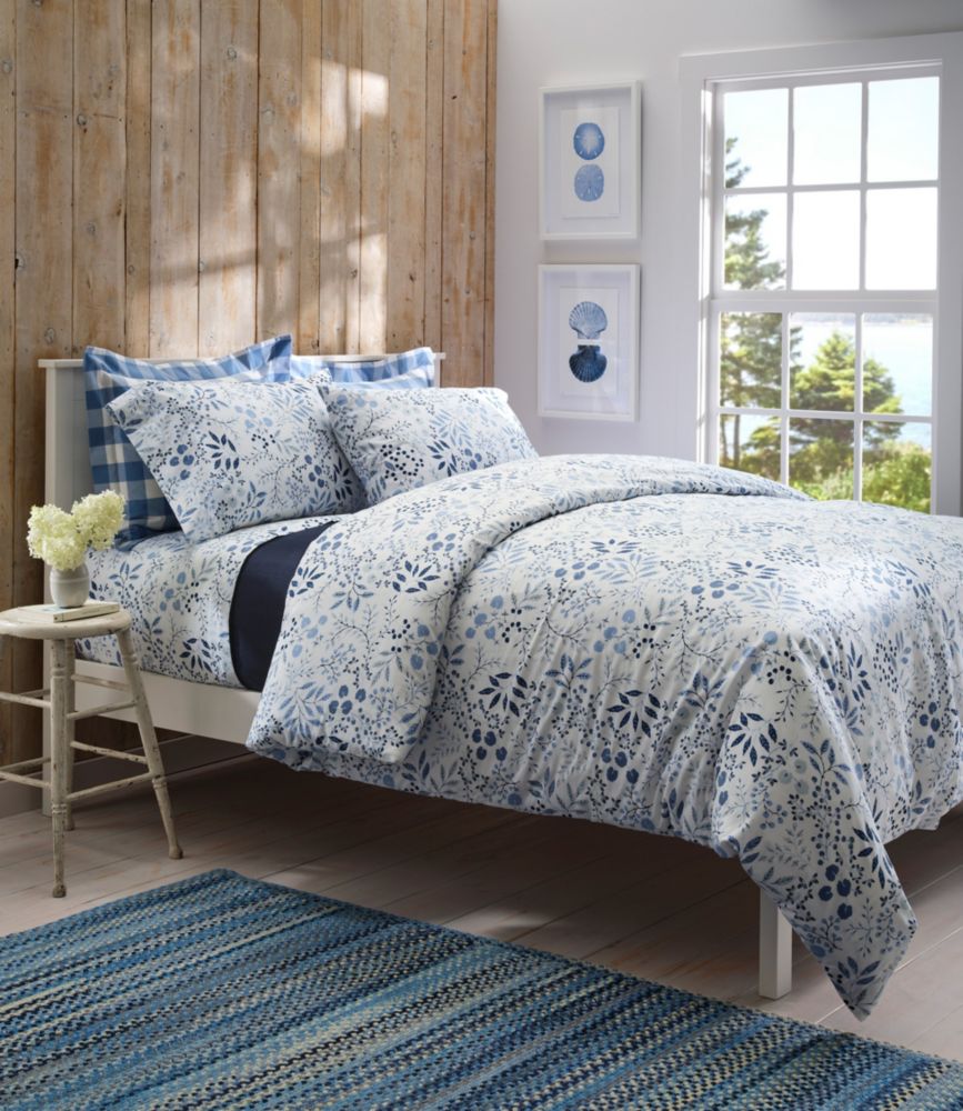 280-Thread-Count Pima Cotton Percale Comforter Cover Collection, Print