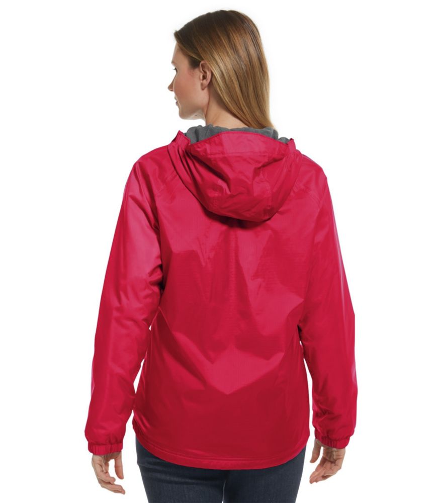 fleece lined rain jacket womens