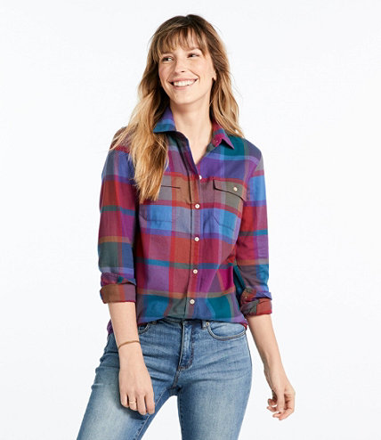 Signature Lightweight Flannel Shirt, Plaid | Free Shipping at L.L.Bean.