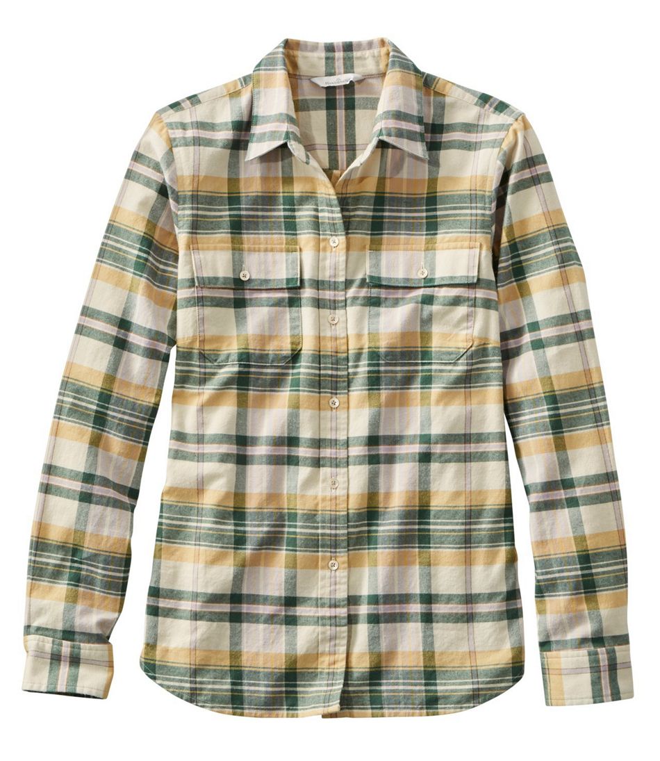 Women's Signature Lightweight Flannel Shirt, Plaid | Shirts & Button ...