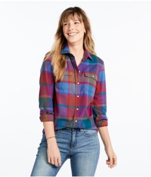 Women's Signature Lightweight Flannel Shirt, Plaid