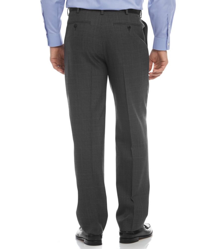 Men's Washable YearRound Wool Pants, Hidden Comfort Waist Plain Front