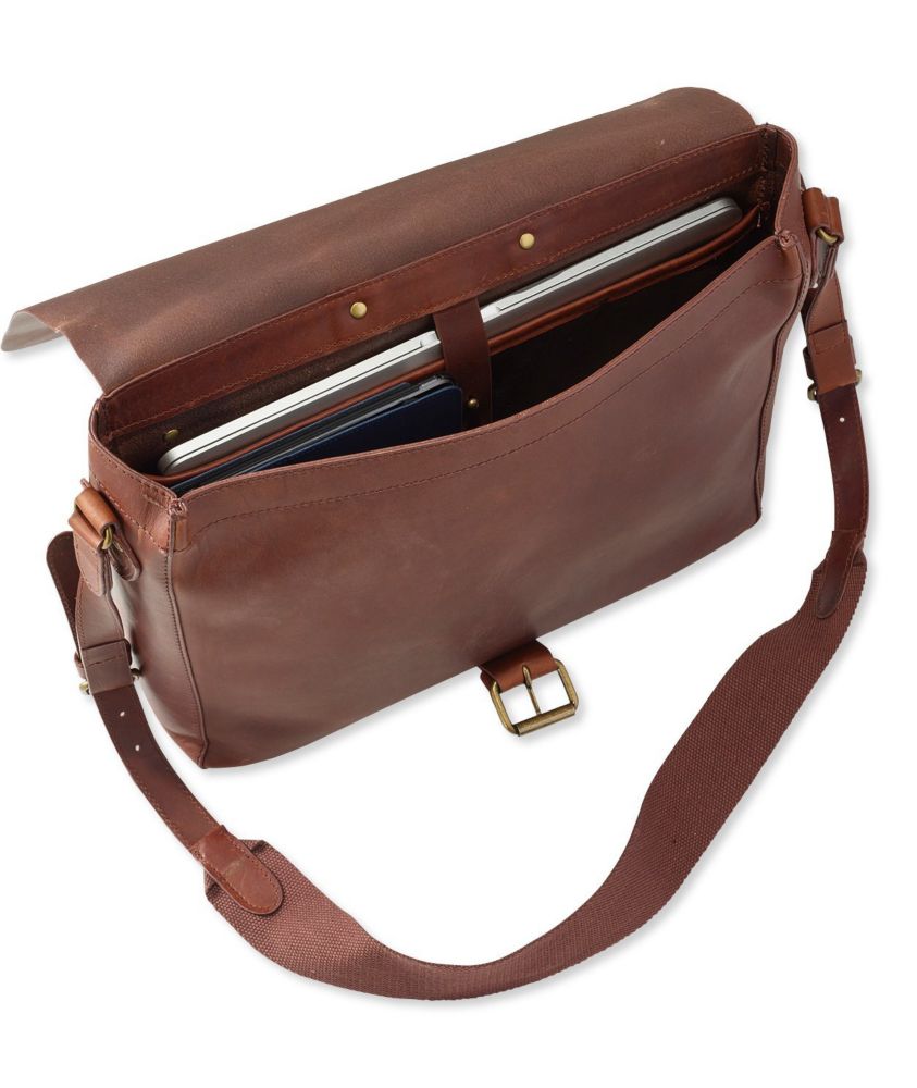 ll bean leather messenger bag