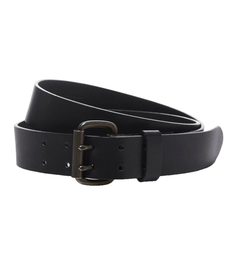 Men's Double-Prong Leather Belt