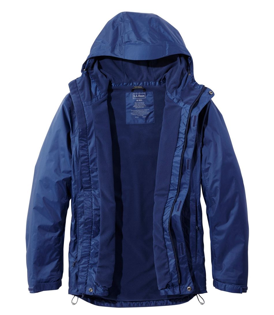Men's Trail Model Rain Jacket, Fleece-Lined