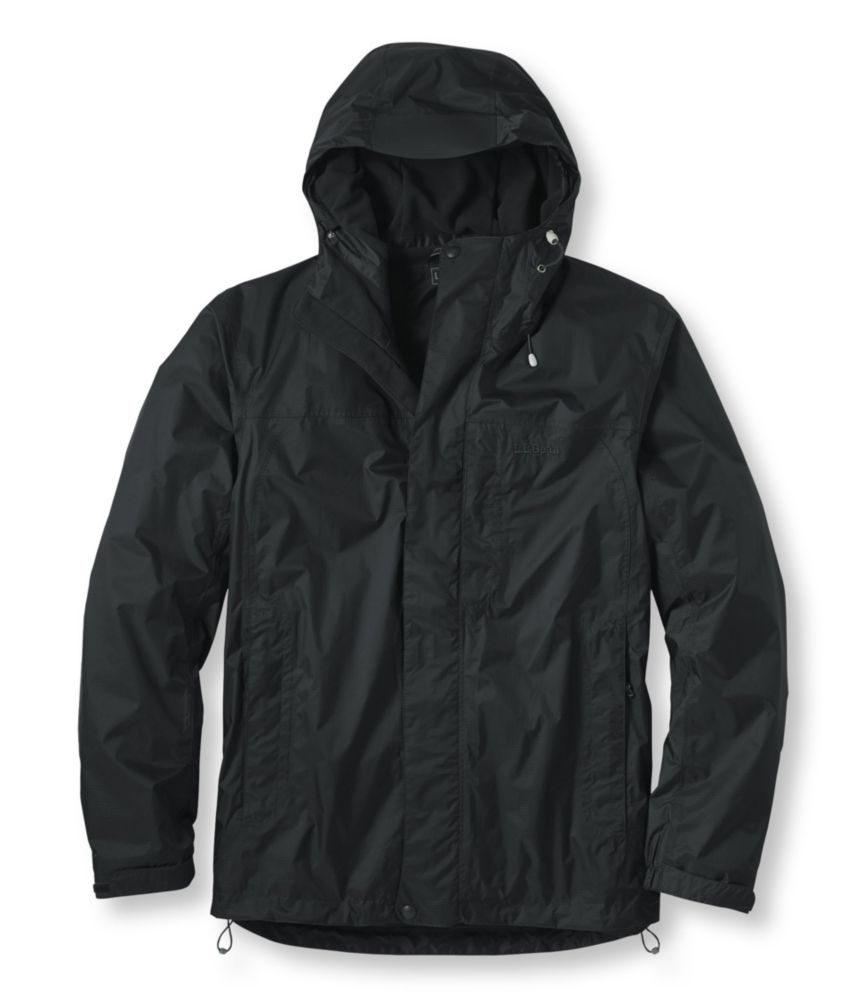 lined rain jacket with hood