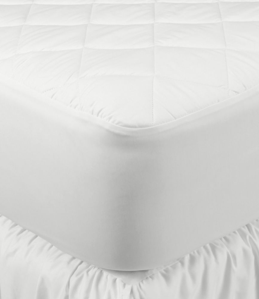 Quilted Waterproof Mattress Pad, White, small image number 1