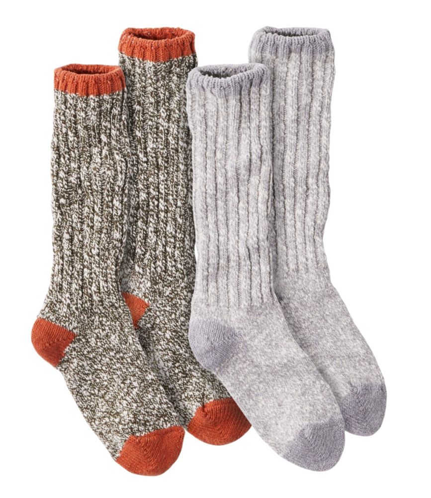 Men's Cotton Ragg Camp Socks, TwoPack