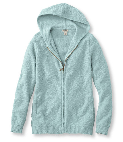 Textured Cotton Sweater, Zip-Front Hoodie | Free Shipping at L.L.Bean.
