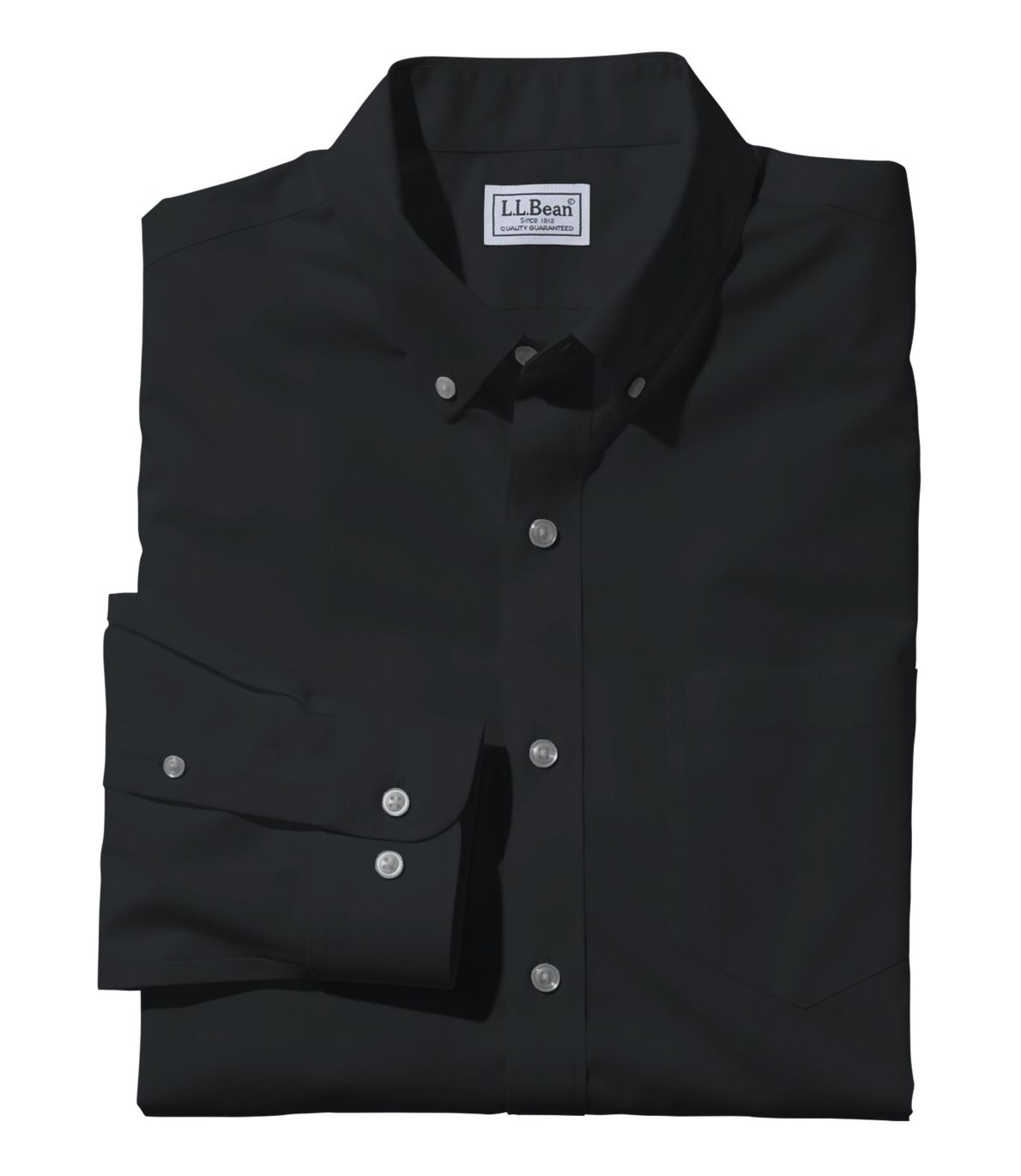 Men's L.L.Bean Wrinkle-Free Poplin Shirt, Long-Sleeve