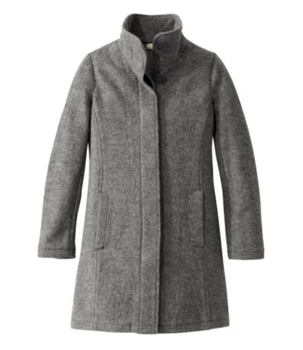 Women's boiled clearance wool coat uk