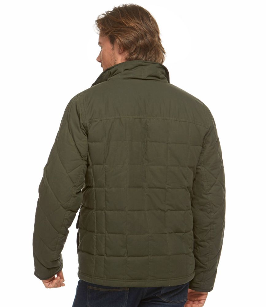 waxed cotton down jacket