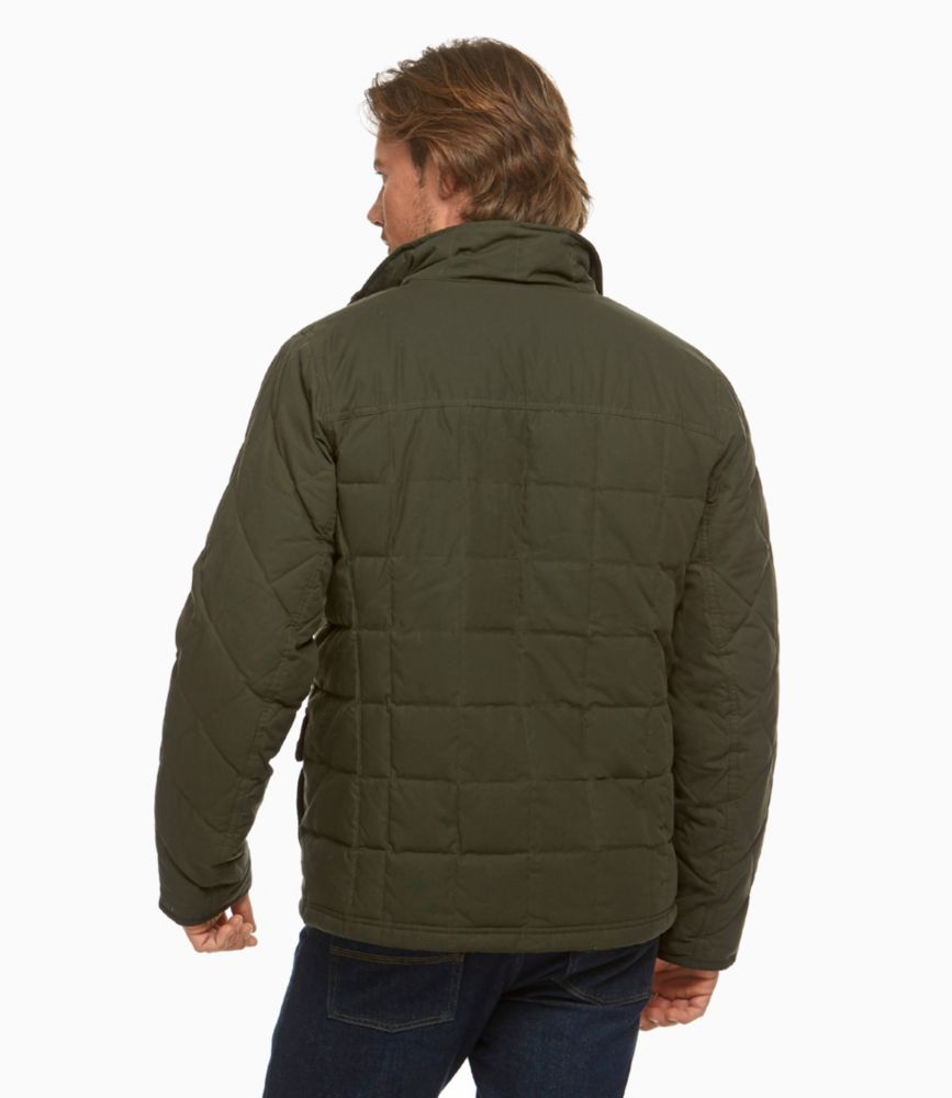 waxed cotton down jacket