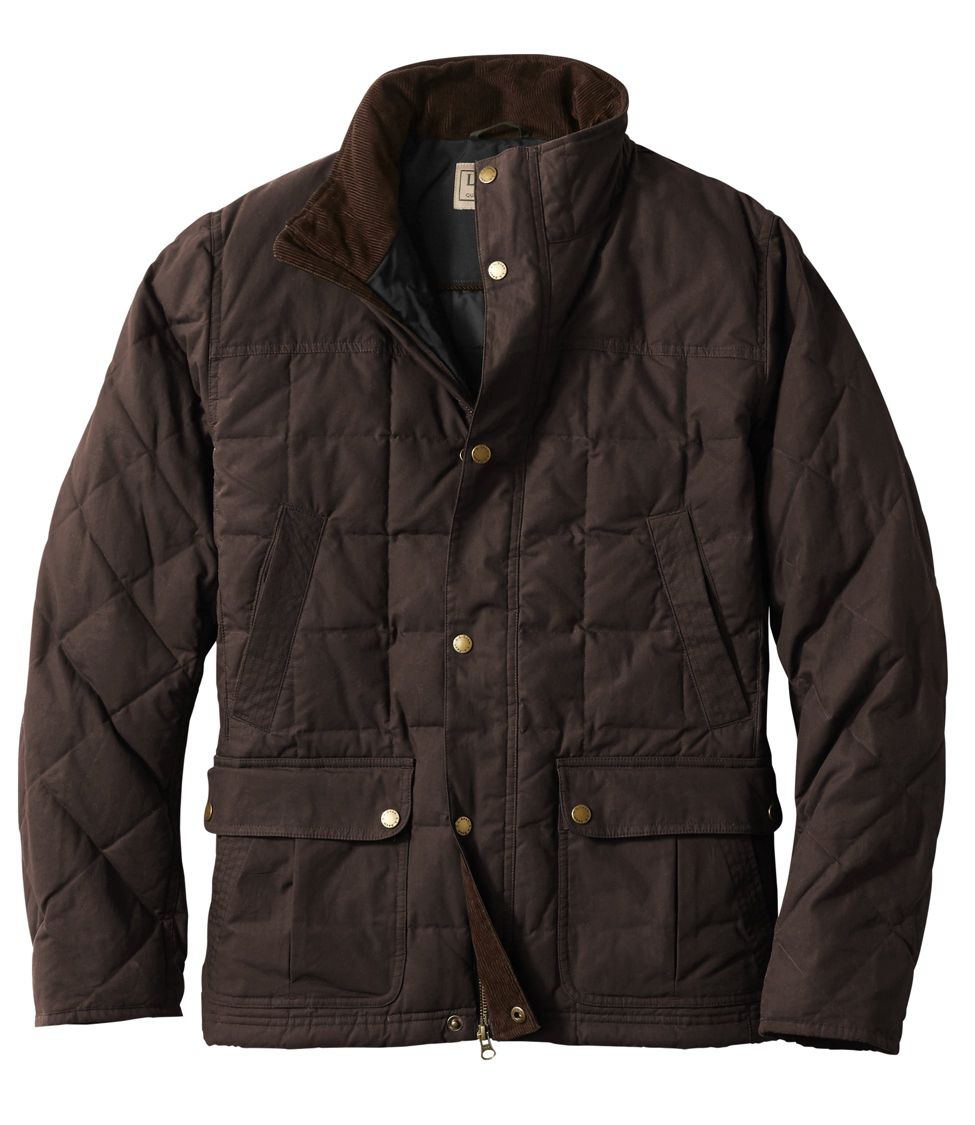 Men's L.L.Bean Upcountry Waxed-Cotton Down Jacket at L.L. Bean