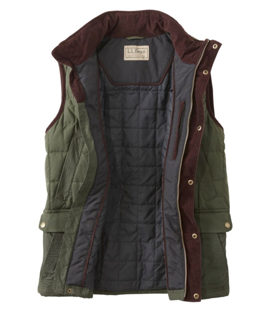 Men s L.L.Bean Upcountry Waxed Cotton Down Vest Outerwear Vests at L.L.Bean