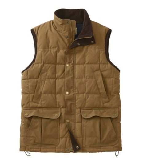 Waxed Cotton Down vest with high pockets Refuge Forums