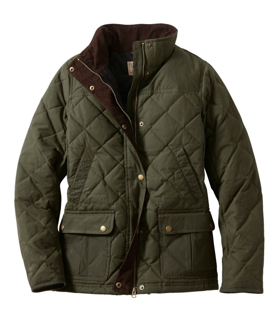 Women's L.L.Bean Upcountry Waxed-Cotton Down Jacket Women's L.L.Bean Upcountry Waxed-Cotton Down Jacket
