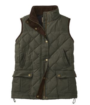 Women's L.L.Bean Upcountry Waxed Cotton Down Vest