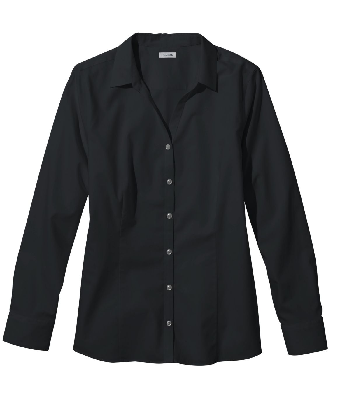 Women's Wrinkle-Free Poplin Shirt, Long-Sleeve