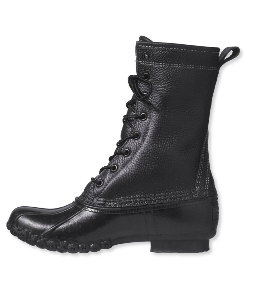 all black ll bean boots