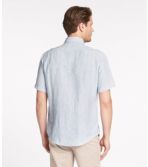 Men's L.L.Bean Linen Shirt, Slightly Fitted Short-Sleeve Stripe