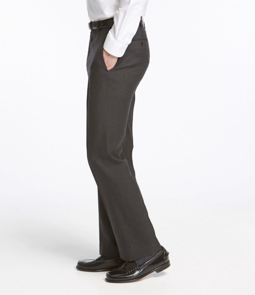 Men's Washable YearRound Wool Pants, Standard Fit Plain Front