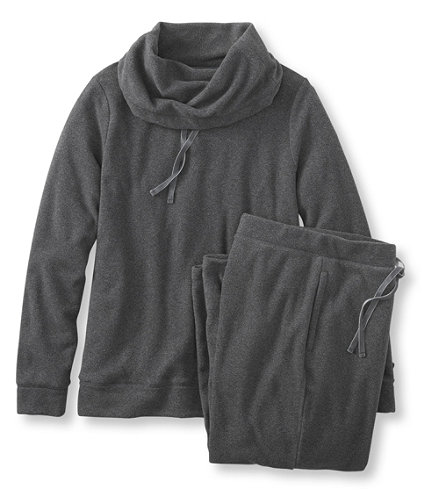 Cloud Fleece Sleepwear, Cowlneck PJ Set | Free Shipping at L.L.Bean.