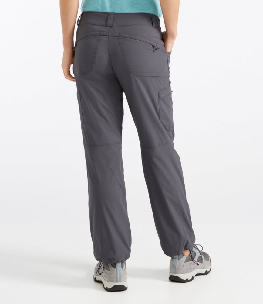 Women's Vista Trekking Pants, Straight-Leg Lined, Granite/Classic Black, small image number 3