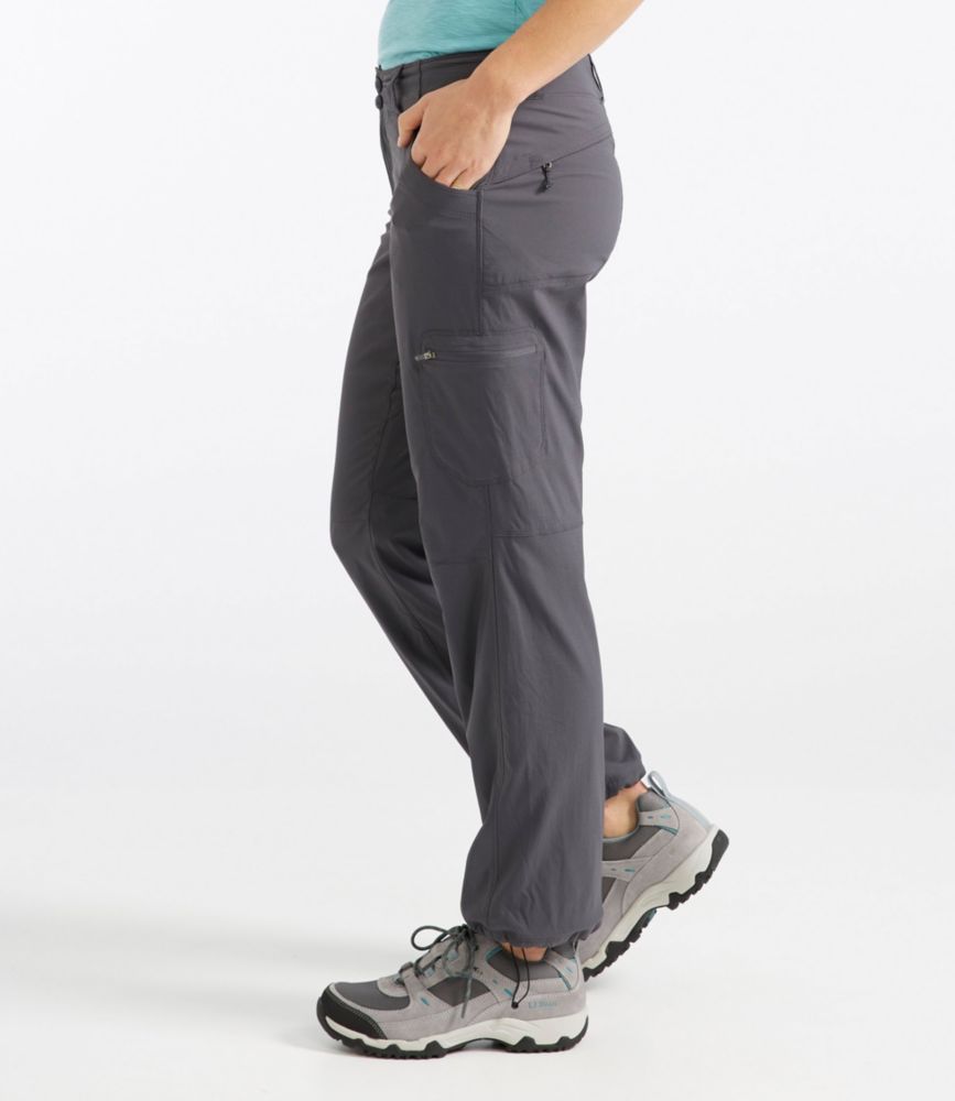 Women's Vista Trekking Pants, Straight-Leg Lined, Granite/Classic Black, small image number 4