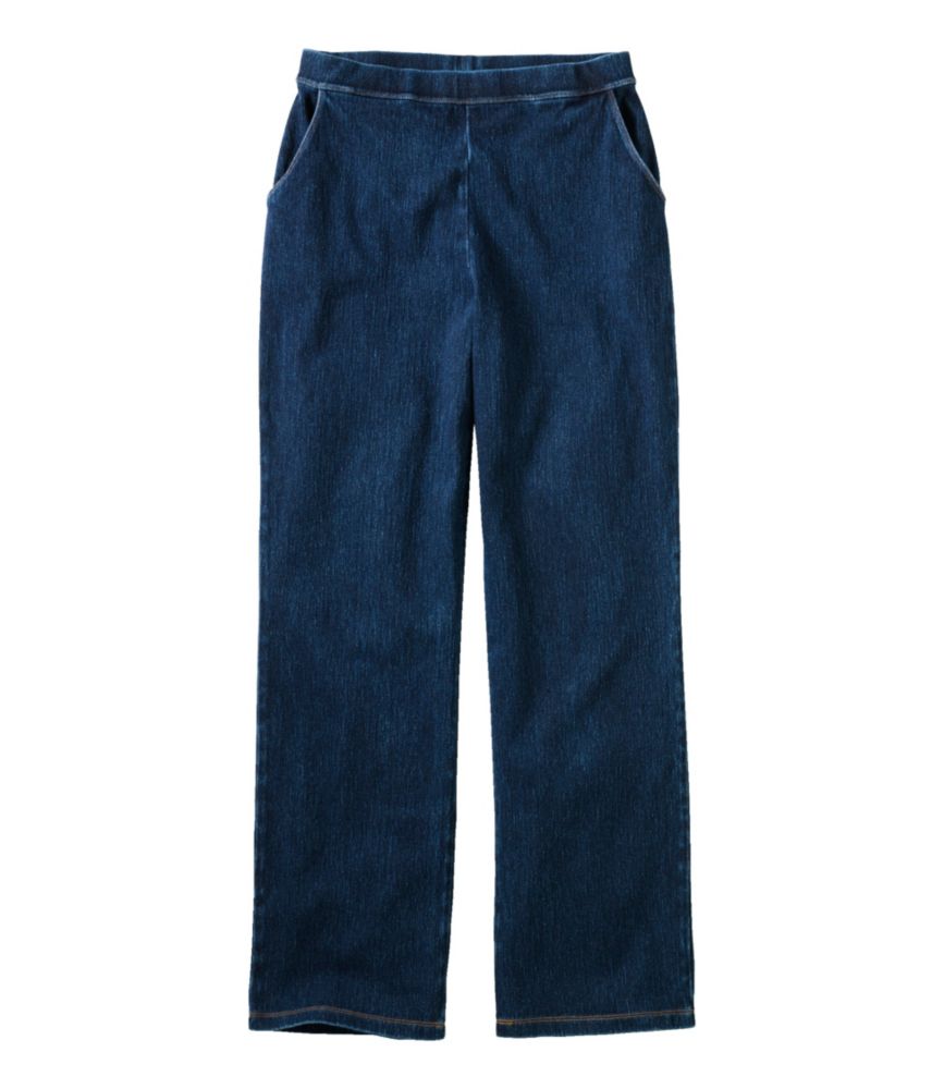 Women's Perfect Fit Pants, Denim Straight-Leg, Indigo Denim, small image number 2