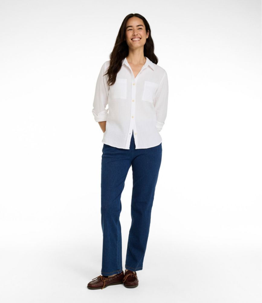 Women's Perfect Fit Pants, Denim Straight-Leg