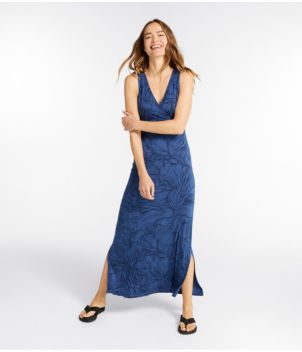 Women's Summer Knit Maxi Dress, Print, New