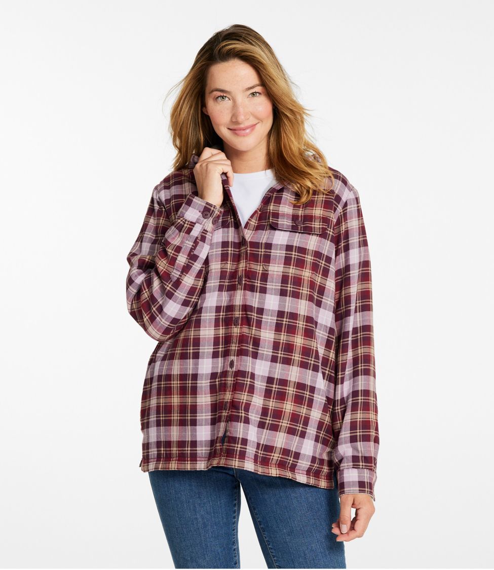 Ll bean sale plaid hoodie