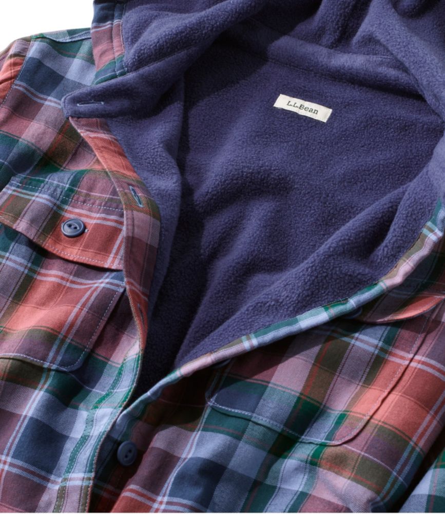 purple flannel hoodie