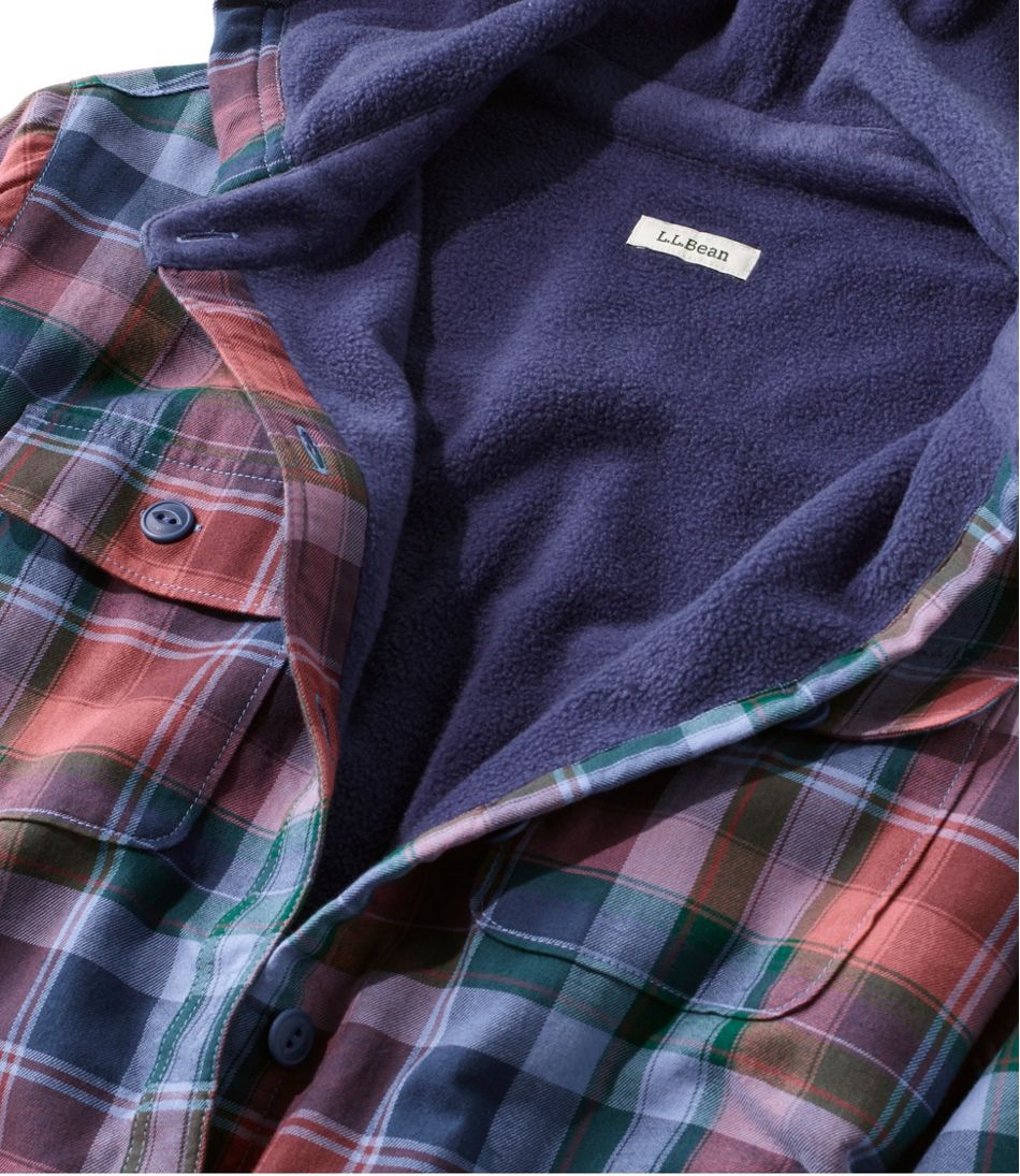 Women's Fleece-Lined Flannel Hoodie, Plaid | Shirts & Button-Downs at L ...